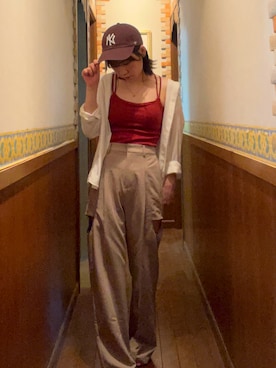 「archives（アルシーヴ）のアイテム（パンツ）」を使った、うーさん（レディース・157cm）の秋コーディネート