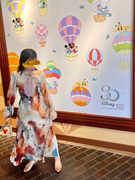 「AMERI」｜「アイテム（サンダル）」を使った、うーさん（レディース・157cm）の夏コーディネート