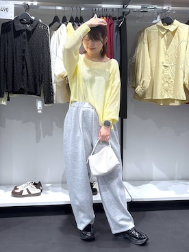 「アイテム（スウェットパンツ）」を使った、shinoさん（レディース・162cm・20代）の夏コーディネート