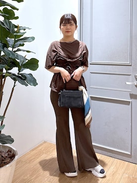 「アイテム（ボストンバッグ）」を使った、shinoさん（レディース・162cm・20代）の夏コーディネート