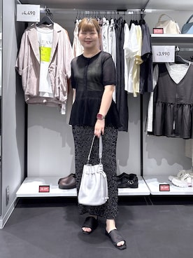 「LAKOLE（ラコレ）のアイテム」を使った、shinoさん（レディース・162cm）の夏コーディネート