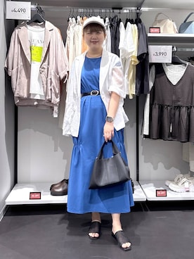 「LAKOLE（ラコレ）のアイテム」を使った、shinoさん（レディース・162cm）の夏コーディネート
