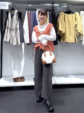 「LAKOLE（ラコレ）のアイテム」を使った、shinoさん（レディース・162cm）の秋コーディネート
