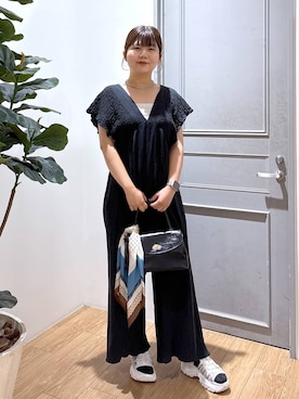 「アイテム（バンダナ/スカーフ）」を使った、shinoさん（レディース・162cm・20代）の夏コーディネート