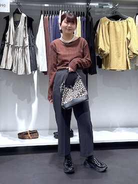 「LAKOLE（ラコレ）のアイテム」を使った、shinoさん（レディース・162cm）の秋コーディネート