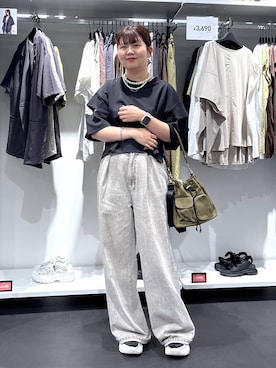 「アイテム（スニーカー）」を使った、shinoさん（レディース・162cm・20代）の夏コーディネート