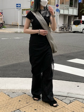 「FEKETE（フェケテ）のアイテム」を使った、AYAVINさん（レディース・154cm）の夏コーディネート