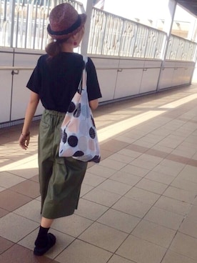 「N.（N. Natural Beauty Basic）（エヌエヌナチュラルビューティーベーシック）のアイテム（帽子）」を使った、Nさん（レディース・153cm）の夏コーディネート