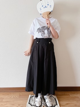 「アイテム（サンダル）」を使った、aqubeeさん（レディース・153cm・40代）の夏コーディネート