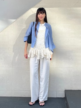 安孫子さん（レディース・155cm）の夏コーディネート