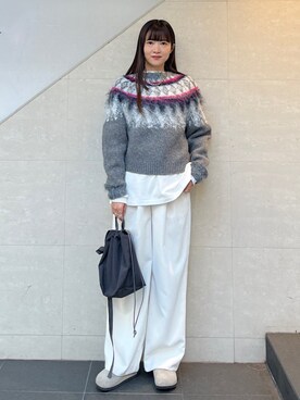 安孫子さん（レディース・155cm）の冬コーディネート