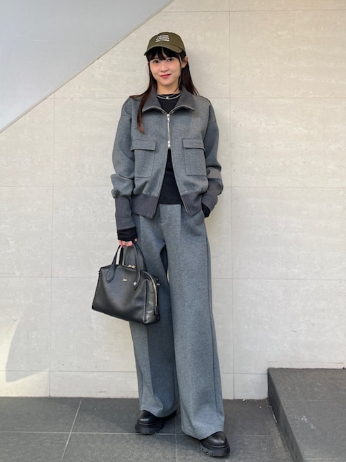 s.oyamadaコラボ:〈手洗い可能〉コットン エア ダンボール ブルゾン