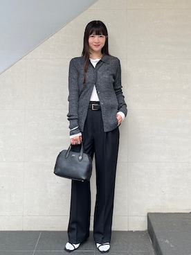 「SHIPS（シップス）のアイテム」を使った、安孫子さん（レディース・155cm）の秋コーディネート