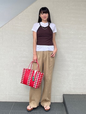 「アイテム（水着/着物・浴衣）」を使った、安孫子さん（レディース・155cm）の夏コーディネート