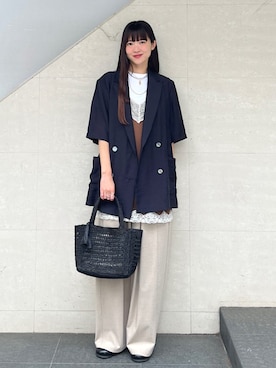 安孫子さん（レディース・155cm）の春コーディネート