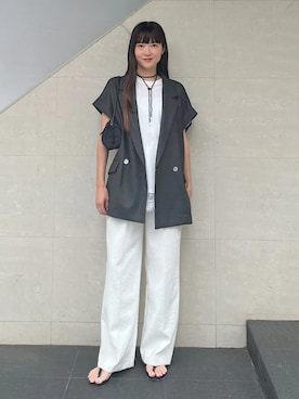 安孫子さん(レディース・155cm)の夏コーディネート
