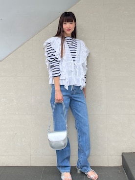 安孫子さん(レディース・155cm)の春コーディネート