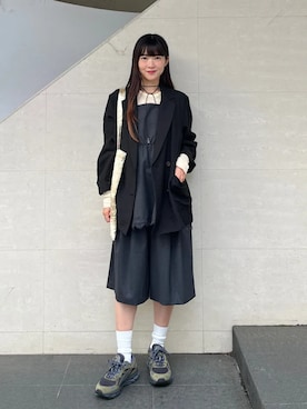 「SHIPS（シップス）のアイテム（ジャケット/アウター）」を使った、安孫子さん（レディース・155cm）の秋コーディネート