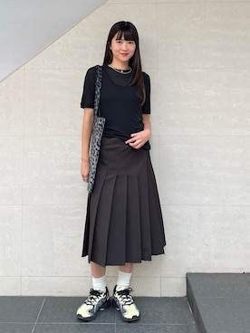 「SHIPS（シップス）のアイテム」を使った、安孫子さん（レディース・155cm）の夏コーディネート
