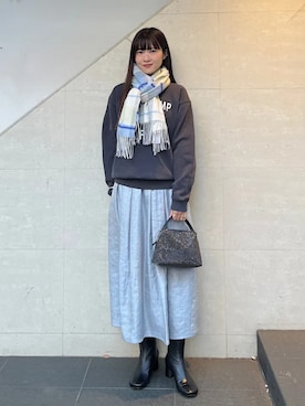 安孫子さん（レディース・155cm）の冬コーディネート