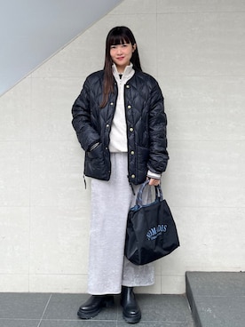 「FRED PERRY」｜安孫子さん（レディース・155cm）の秋コーディネート