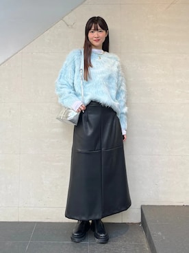 安孫子さん（レディース・155cm）の冬コーディネート