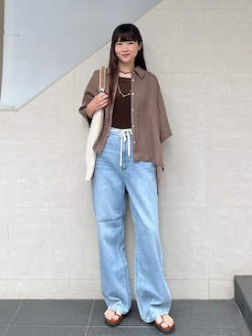 安孫子さん(レディース・155cm)の夏コーディネート