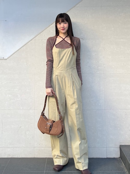 tシャツ JANE SMITH:ボーダー リブ キャミ ＆ カーディガン レディース セール】JANE SMITH:ボーダー リブ キャミ & カーディガン（T