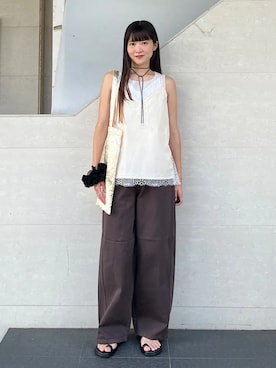 安孫子さん(レディース・155cm)の夏コーディネート