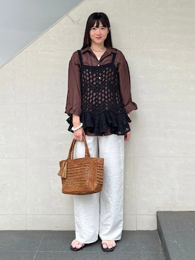 安孫子さん(レディース・155cm)の夏コーディネート
