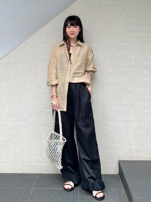 【シップス　ウィメン】〈接触冷感〉ベア フライス カップ付 2ストラップ キャミ SHIPS｜<接触冷感>ベア フライス カップ付 2ストラップ キャミ