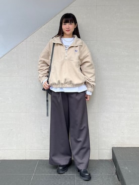 「SHIPS（シップス）のアイテム」を使った、安孫子さん（レディース・155cm）の秋コーディネート