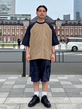 「Danner（ダナー）のアイテム（ブーツ）」を使った、BEAMS LIGHTS Mensさん（メンズ・171cm）の夏コーディネート