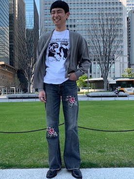 「sonic youth（ソニックユース）のアイテム」を使った、BEAMS LIGHTS Mensさん（メンズ・179cm）の夏コーディネート