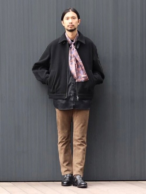 beams lights バンドカラー ノーカラー　シャツ ブラック Brilla per il gusto（ブリッラ ペル イル グスト）BEAMS LIGHTS