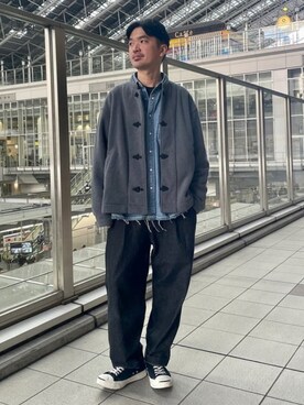 「マイベストコーデ2022」｜「アイテム（ブルゾン）」を使った、BEAMS LIGHTS Mensさん（メンズ・174cm）の冬コーディネート