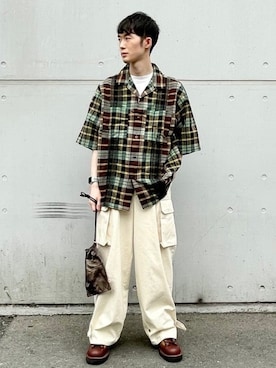 「Danner（ダナー）のアイテム（ブーツ）」を使った、BEAMS LIGHTS Mensさん（メンズ・165cm）の夏コーディネート