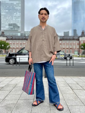 BEAMS LIGHTS Mensさん(メンズ・171cm)の夏コーディネート