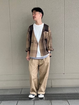 「BEAMS LIGHTS（ビームスライツ）のアイテム（ブルゾン）」を使った、BEAMS LIGHTS Mensさん（メンズ・174cm）の秋コーディネート