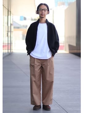 「Coming soon…」｜「アイテム（ブルゾン）」を使った、BEAMS LIGHTS Mensさん（メンズ・177cm）の冬コーディネート