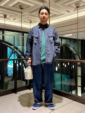 BEAMS LIGHTS Mensさん（メンズ・171cm）の春コーディネート