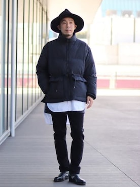 「BEAMS LIGHTS（ビームスライツ）のアイテム（ダウンジャケット/コート）」を使った、BEAMS LIGHTS Mensさん（メンズ・176cm）の秋コーディネート