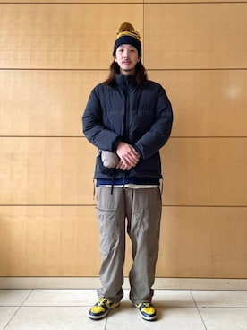「BEAMS LIGHTS（ビームスライツ）のアイテム（ダウンジャケット/コート）」を使った、BEAMS LIGHTS Mensさん（メンズ・183cm）の冬コーディネート