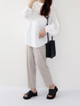 「WYTHE（ワイス）のアイテム」を使った、canさん（レディース・156cm）の春コーディネート