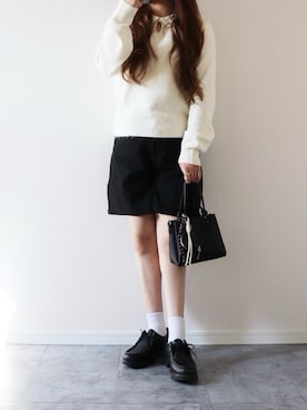 「アイテム（バッグ）」を使った、canさん（レディース・156cm）の秋コーディネート