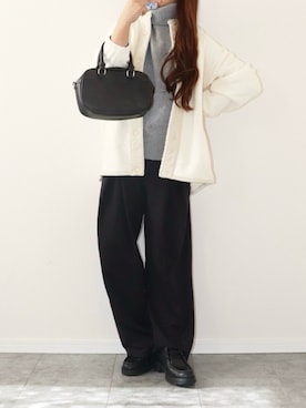 「アイテム（ブルゾン）」を使った、canさん（レディース・156cm）の秋コーディネート