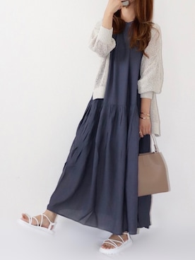 「CLEA（クレア）のアイテム（ハンドバッグ）」を使った、canさん（レディース・156cm）の夏コーディネート