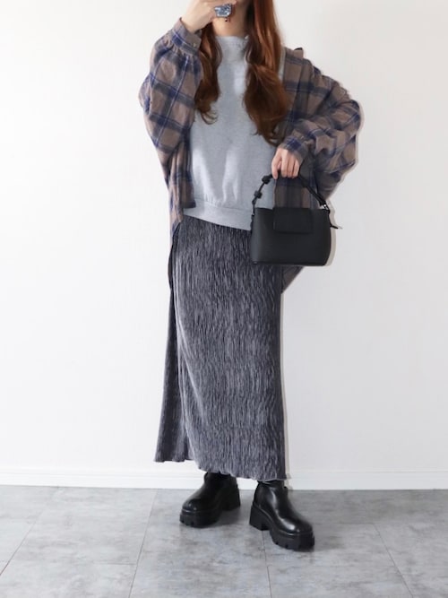 厚底ストレッチミドルブーツ（ブーツ）｜VIVIAN（ヴィヴィアン）の