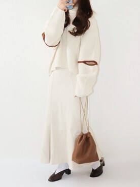 「Chiaro（キアロ）のアイテム」を使った、canさん（レディース・156cm）の冬コーディネート