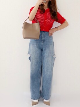 「CLEA（クレア）のアイテム（ハンドバッグ）」を使った、canさん（レディース・156cm）の春コーディネート